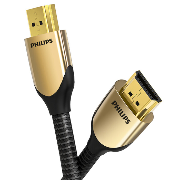 飞利浦(PHILIPS)HDMI线2.0版4K高清线18Gbps 支持3D Arc视效 1.5米